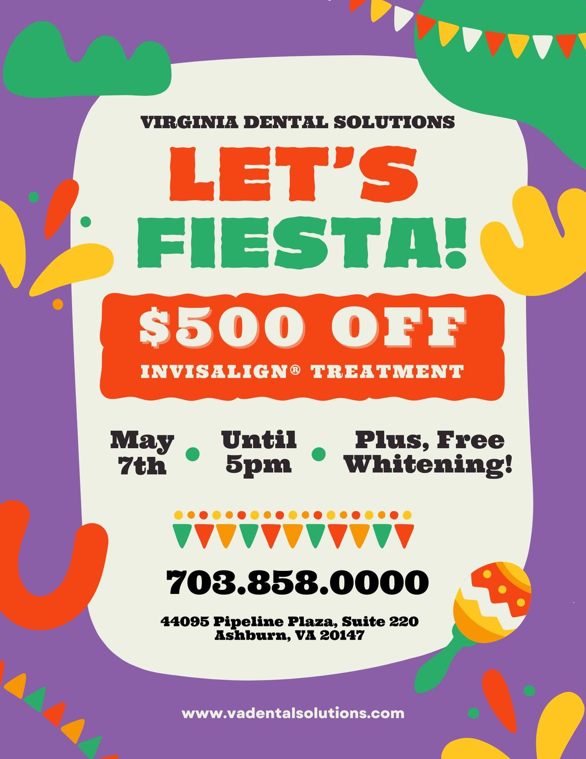 Let's Fiesta! Join us for $500 OFF Invisalign Treatment