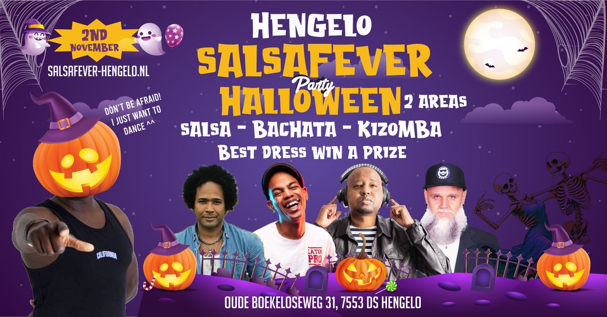 HENGELO | 2 Areas | Salsafever Halloween Party | Salsa, Bachata, Kizomba And More