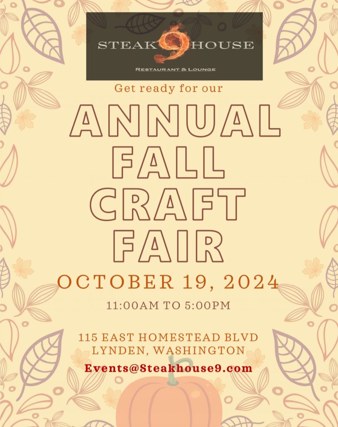 2nd Annual Fall Craft Fair