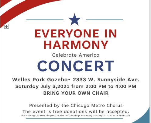 Everyone in Harmony Celebrate America Concert