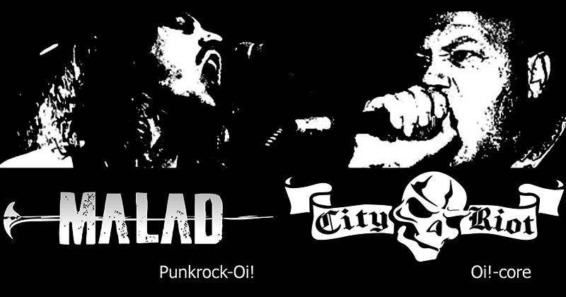 HOLLAND ATTACK!  MALAD punkrock Oi! vs CITY RIOT Oi!core