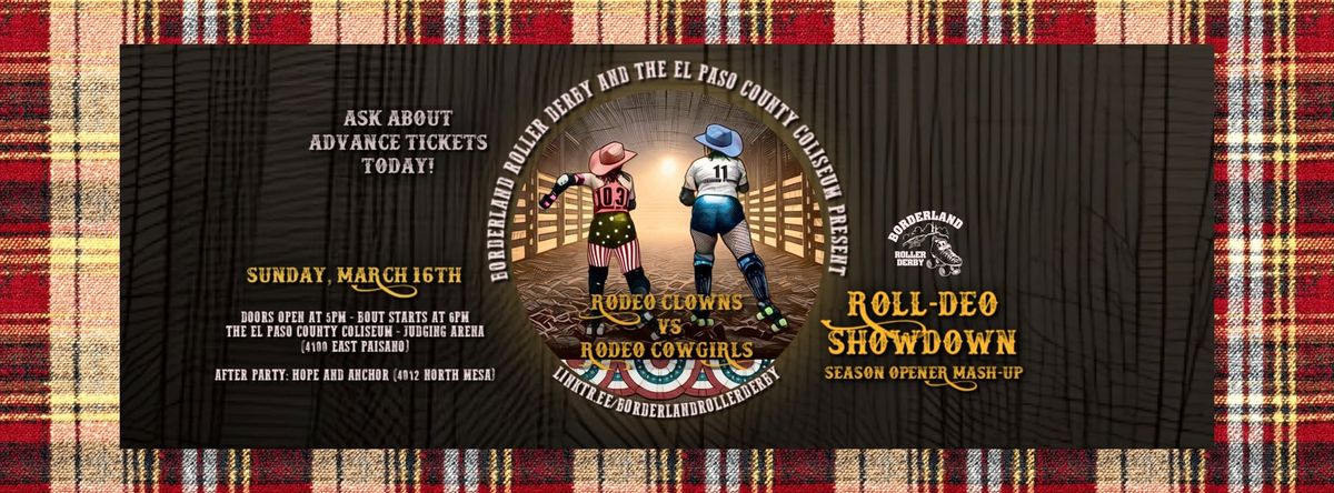 Borderland Roller Derby Presents "Roll-deo Showdown: Season Opener Mash-up" (2025 Season)