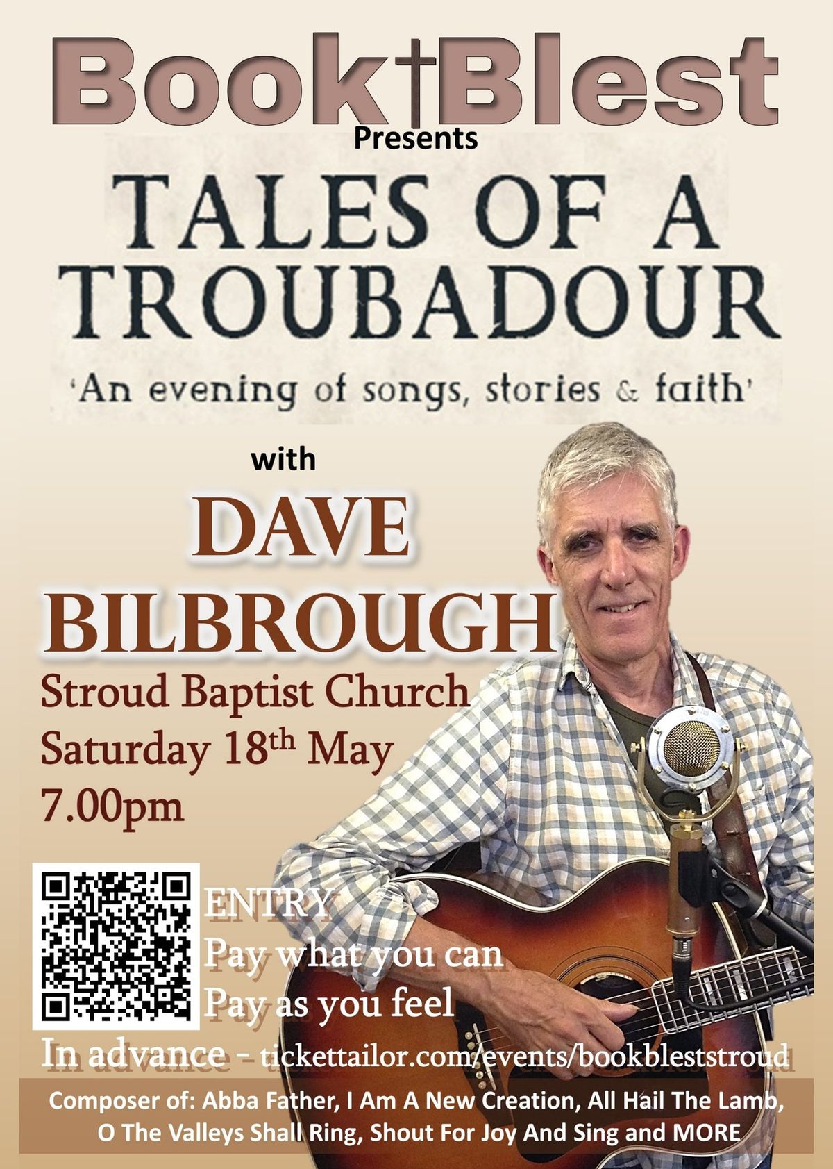 Book Blest presents TALES OF A TROUBADOUR with DAVE BILBROUGH