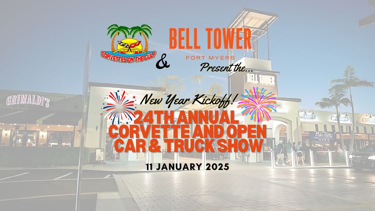 24th Annual Corvette and Open Car & Truck Show at Bell Tower