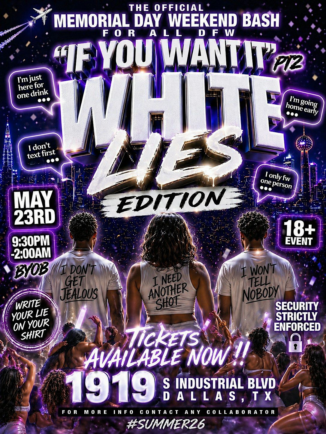 \u201cIf you want it \u201c white lies edition 2