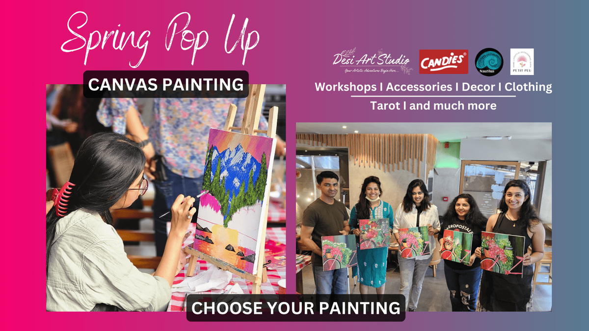 Candies Spring Pop Up - Canvas Painting Workshops