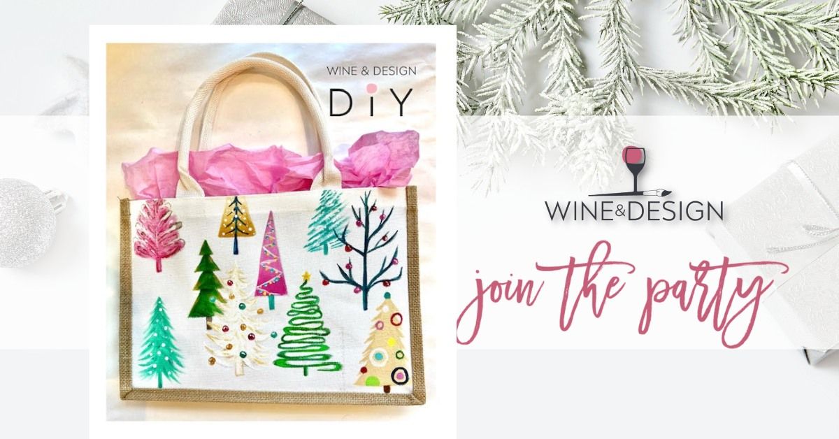 Sip & DIY | Christmas Trees Holiday Tote Bag Workshop