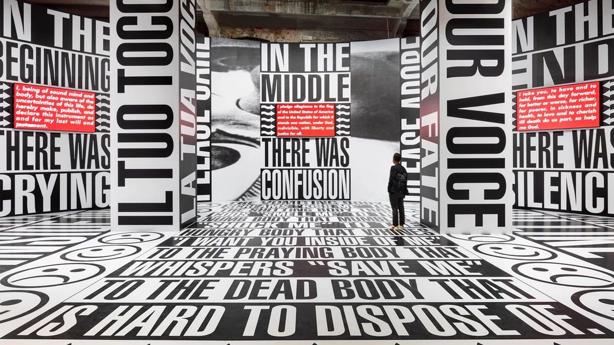 S\u00f8ndagsrundvisning \u00b7 Barbara Kruger