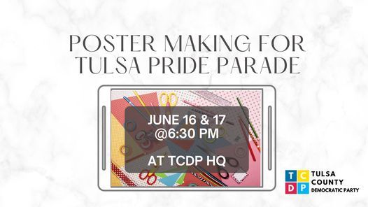 Poster Making Party for Tulsa PRIDE