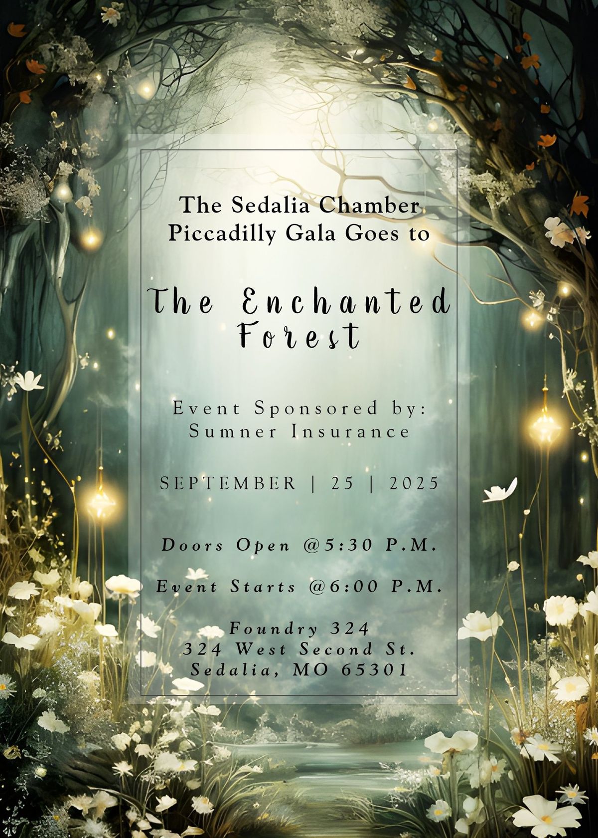 2025 Sedalia Chamber Piccadilly Gala- The Enchanted Forest!