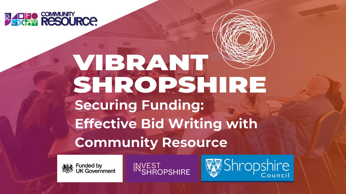 Securing Funding: Effective Bid Writing Training Session (MARKET DRAYTON)