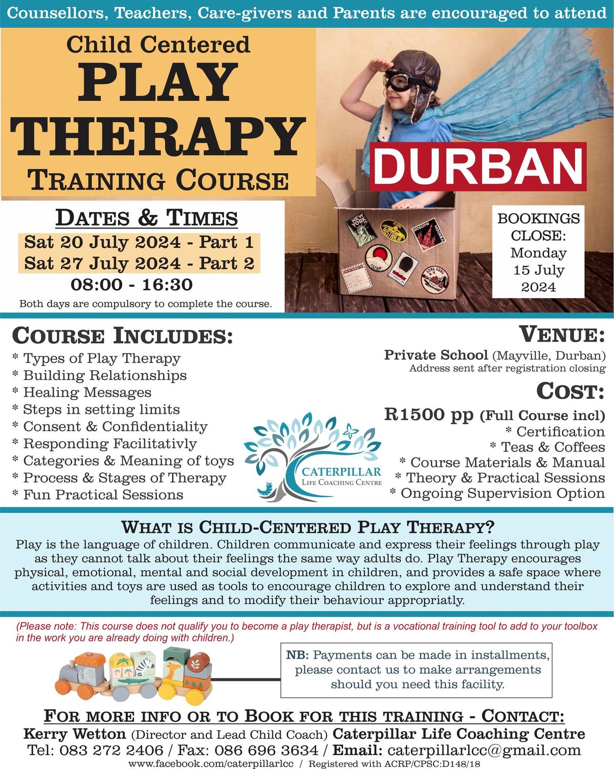 CHILD CENTERED PLAY THERAPY TRAINING COURSE