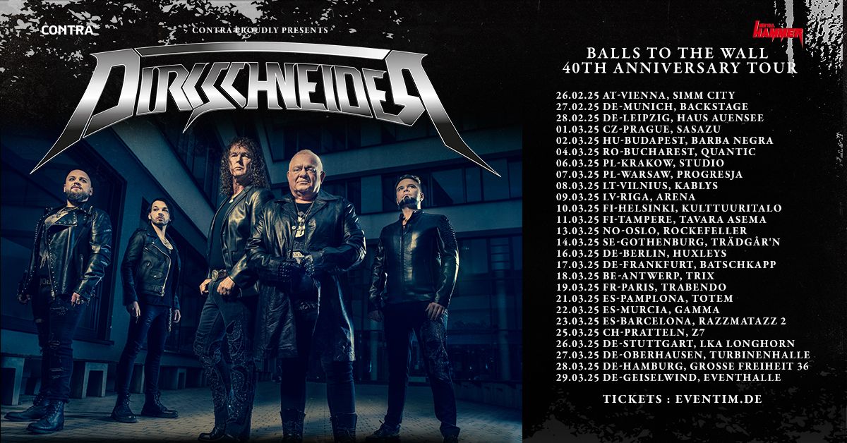 DIRKSCHNEIDER \/\/ Balls to the Wall - 40th Anniversary Tour \/\/ Frankfurt am Main