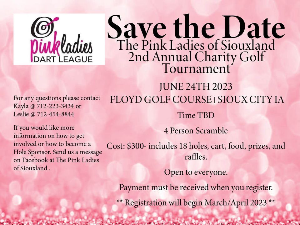 2nd Annual Pink Ladies of Siouxland Charity Golf Tournament, Floyd Park