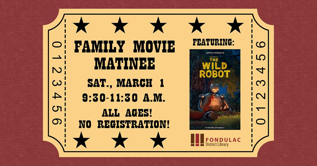 Family Movie Matinee: The Wild Robot