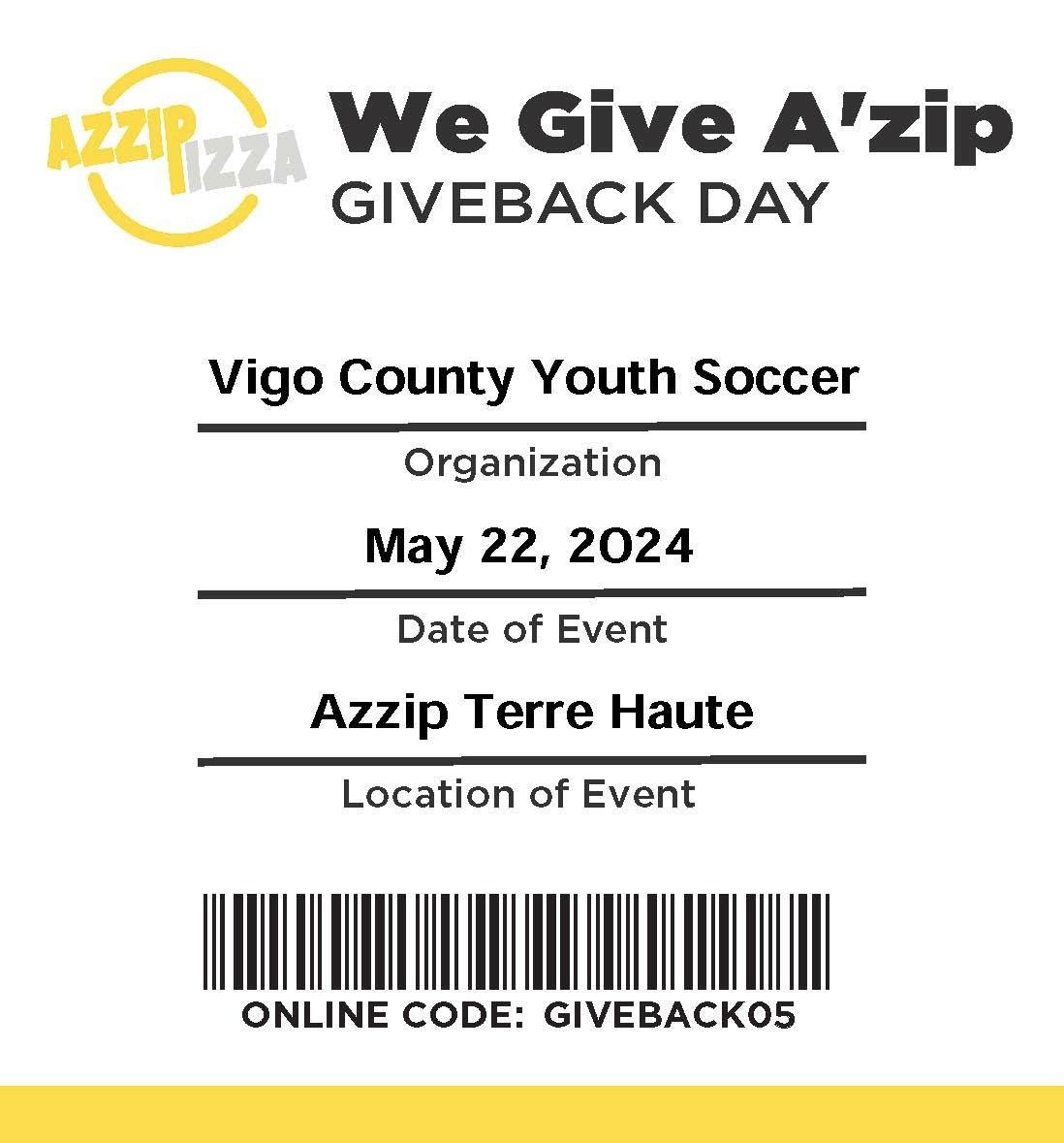 VCYSA - We Give A'zip Giveback Day