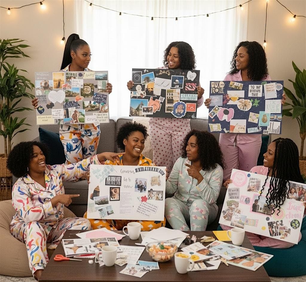 Chocolate & Pajamas Vision Board Party