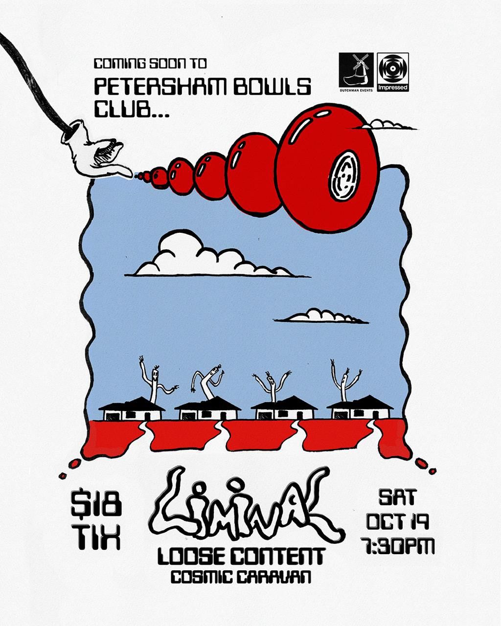 Liminal LIVE @ Petersham Bowling Club w\/ Loose Content + Cosmic Caravan