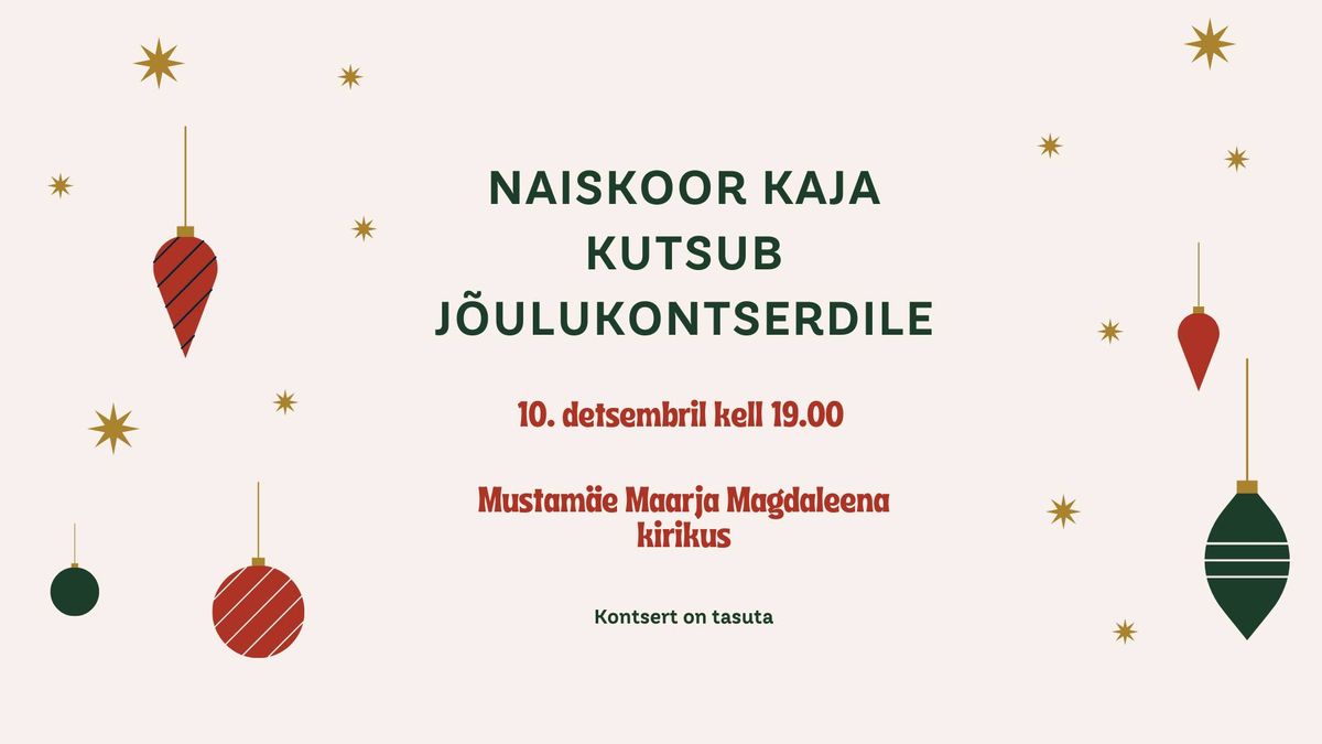 Naiskoor KAJA j\u00f5ulukontsert