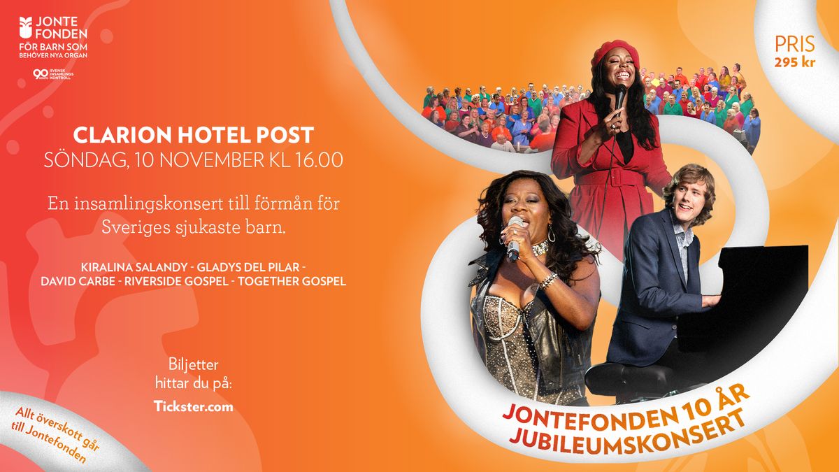 GOSPELKONSERT F\u00d6R SVERIGES SJUKASTE BARN