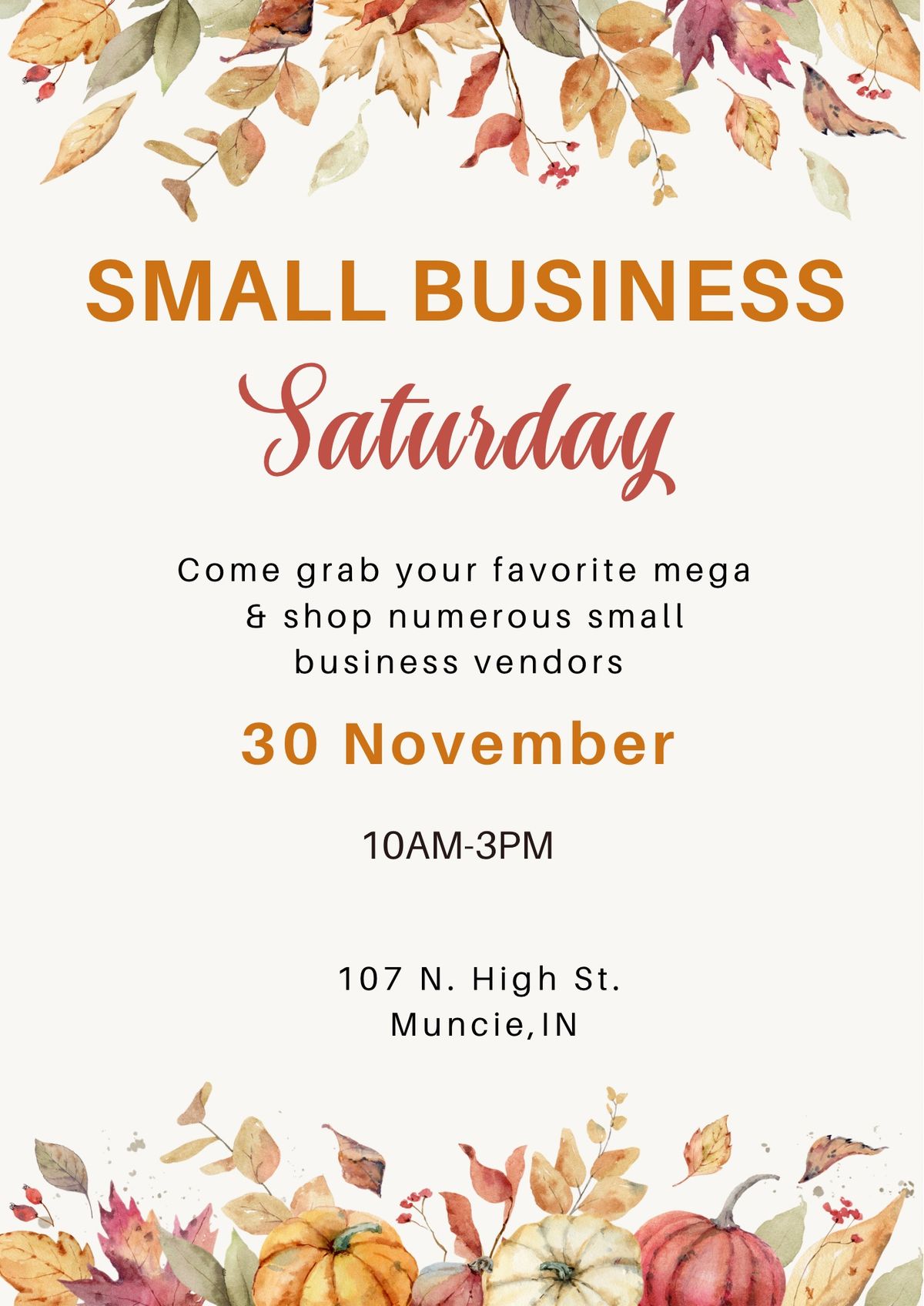 Small Business Saturday at Downtown Nutrition 