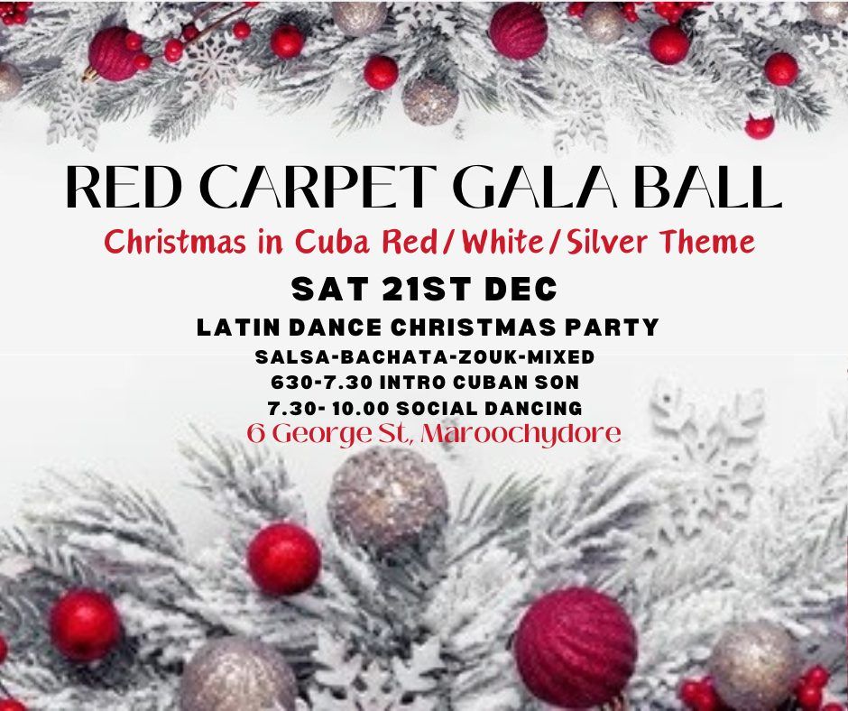 RED CARPET GALA BALL CHRISTMAS IN CUBA