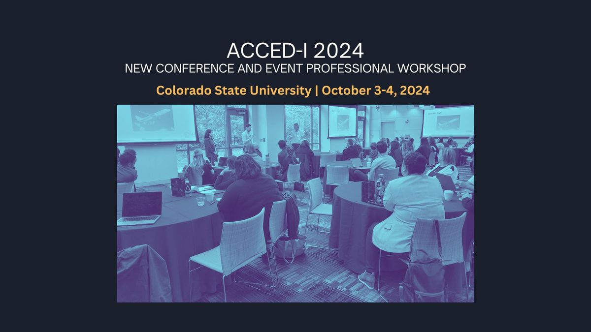 New Conference & Event Professional Workshop - CSU | Fort Collins, CO