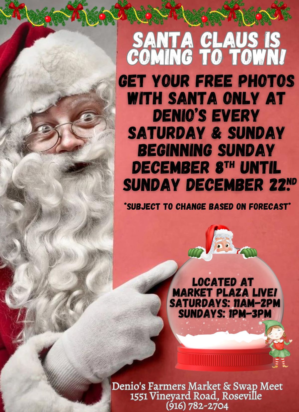 Free Photos with Santa!