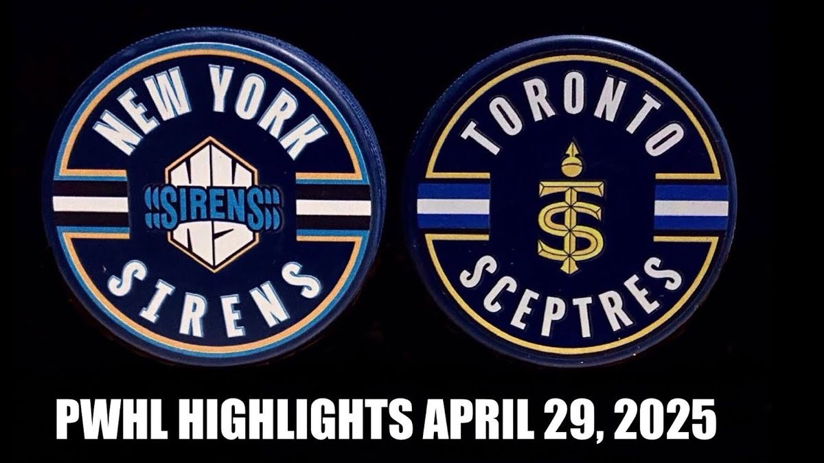 Toronto Sceptres vs. New York Sirens