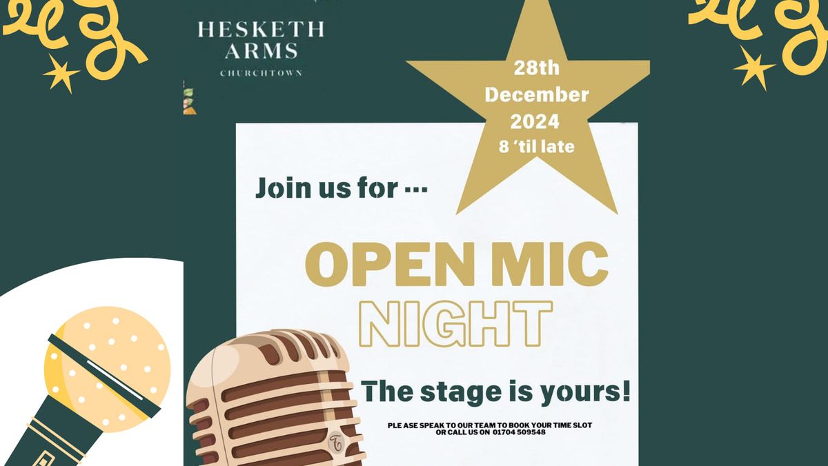 Open Mic Night \ud83c\udfa4