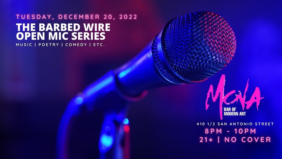 Open Mic Night [Limited Spots] at Mona Bar of Modern Art