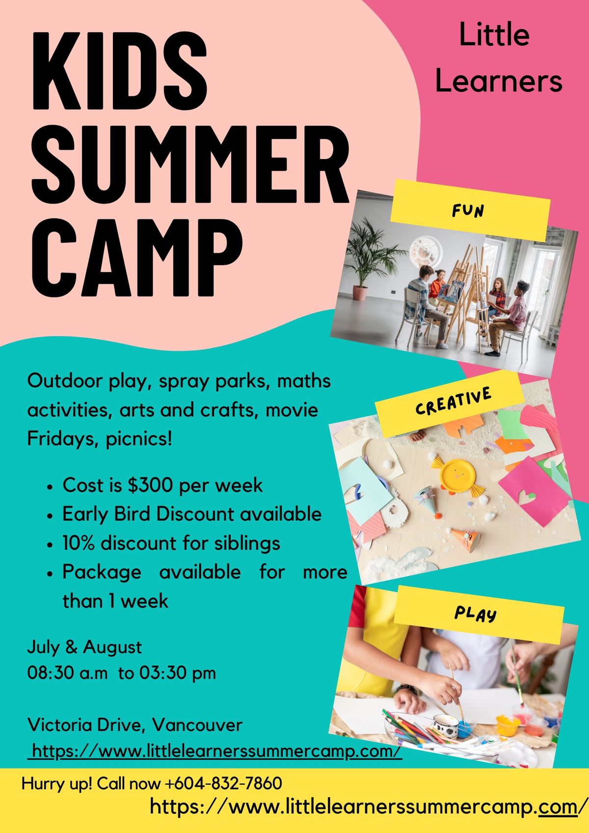 Kids day Summer camp in Vancouver