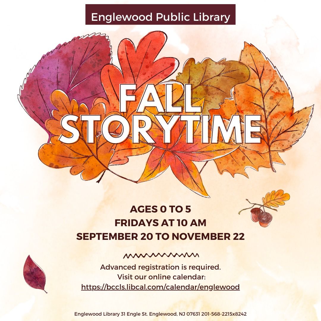 Fall Storytime (Ages 0 to 5)