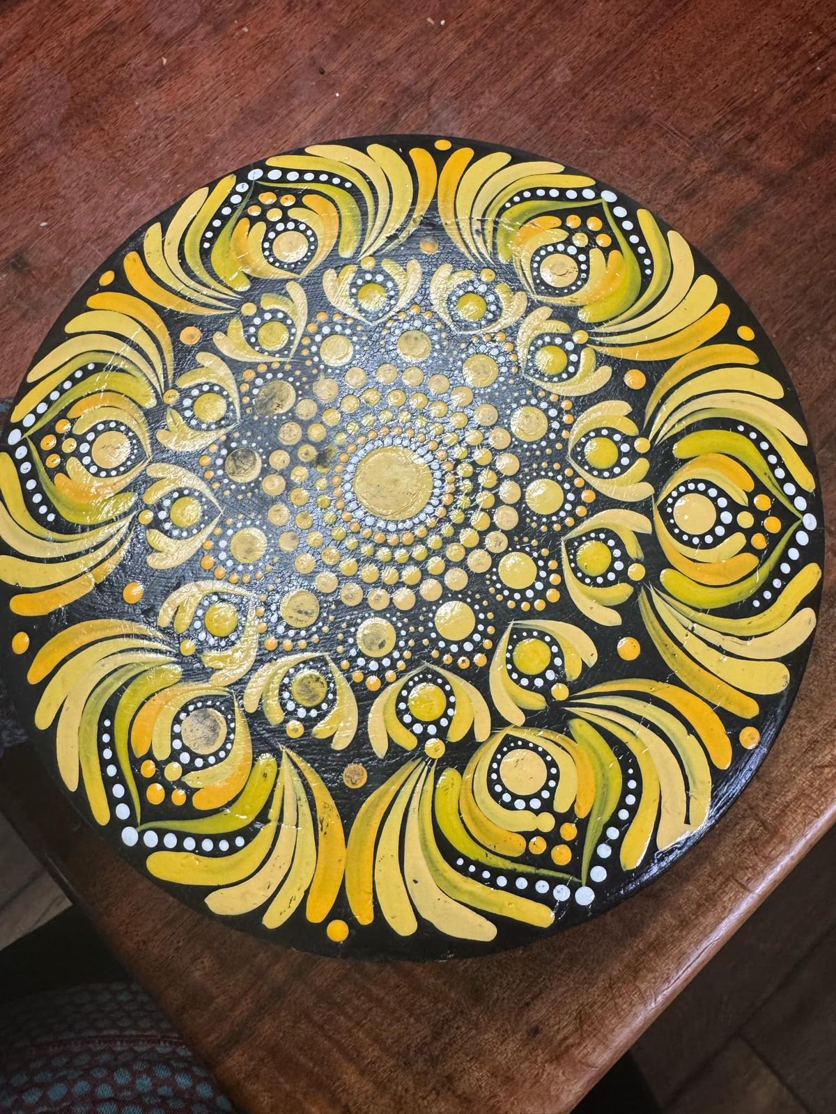 Dot Mandala Rock Painting