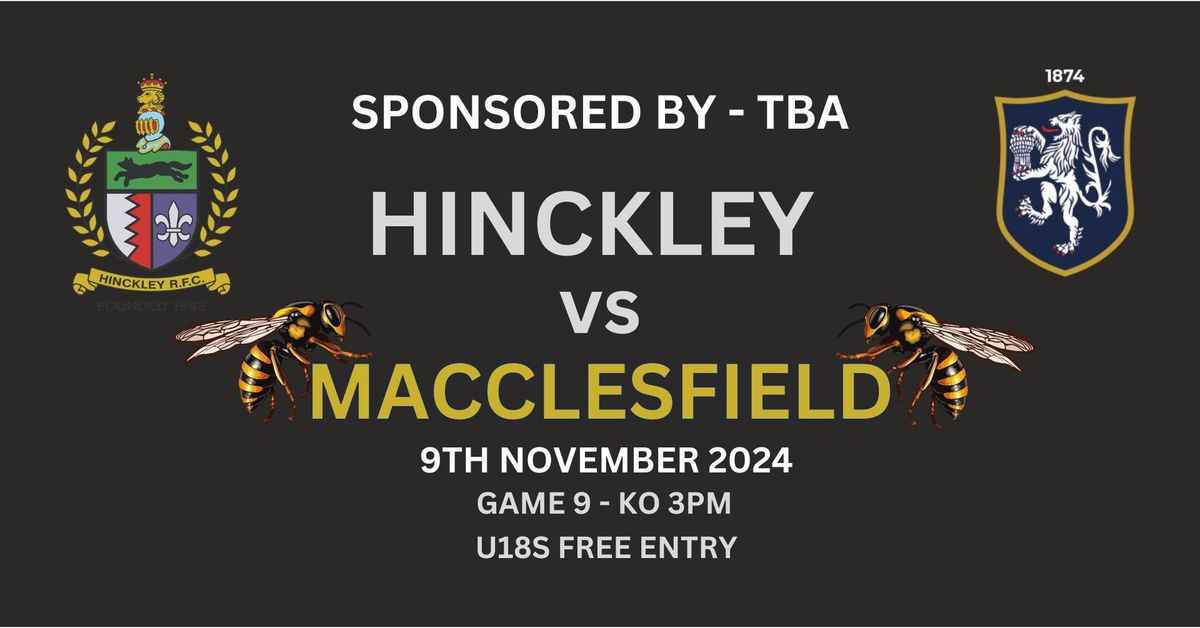 The Magnificent Forerib of Beef Lunch - Saturday 9th November (Hinckley RFC v Macclesfield RFC)