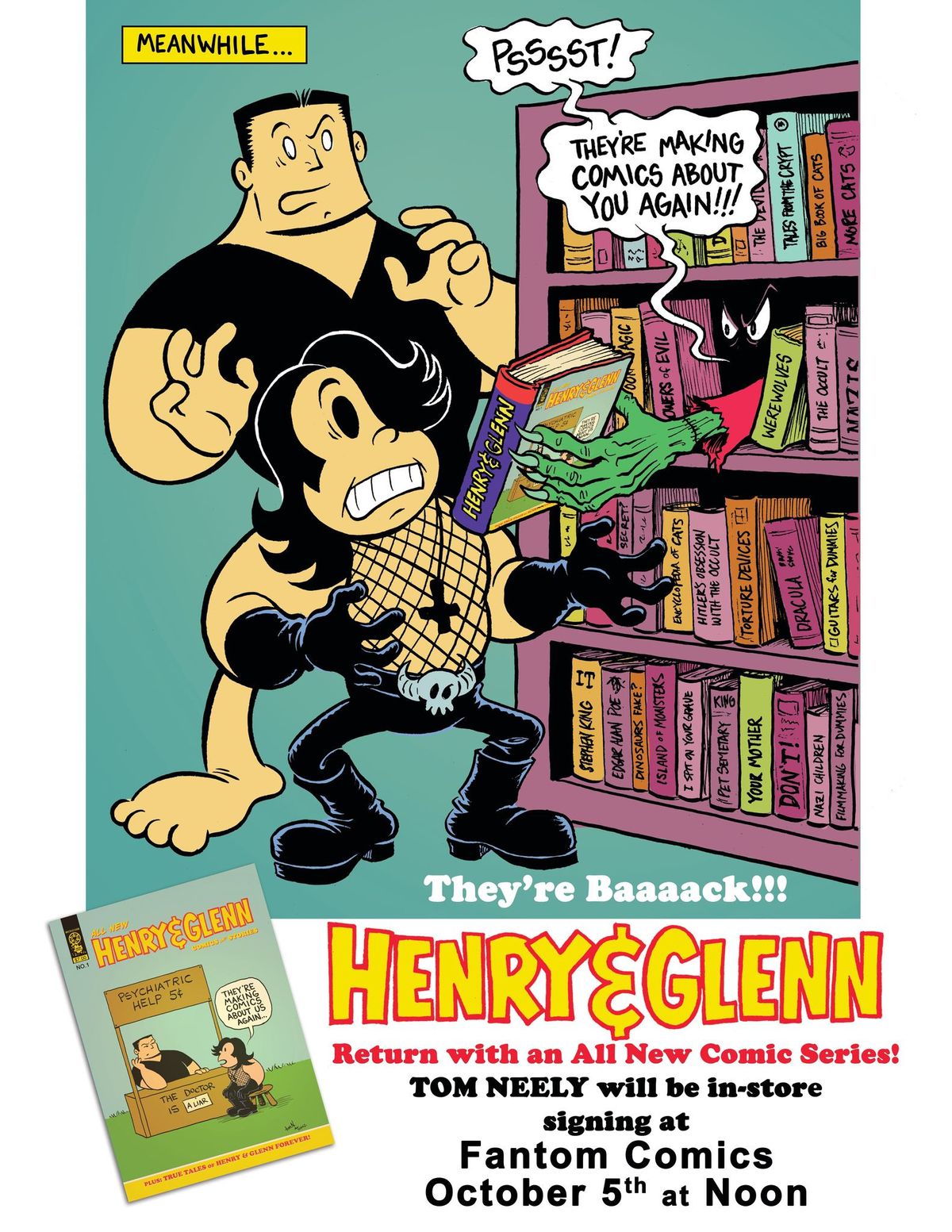 Henry & Glenn signing with Tom Neely