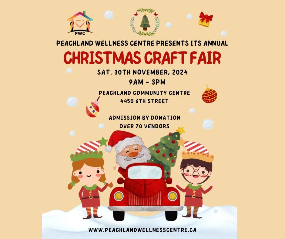 Peachland Wellness Centre\u2019s Christmas Craft Fair