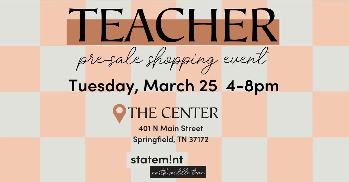 Statemint North Mid TN FREE Teacher Consignment Pre-Sale