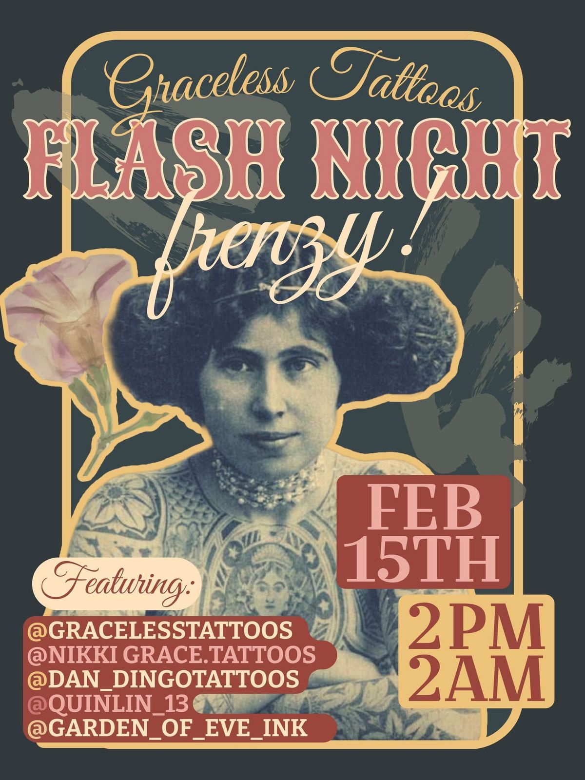 FLASH NIGHT FRENZY\u26a1\ufe0fGRACELESS TATTOOS