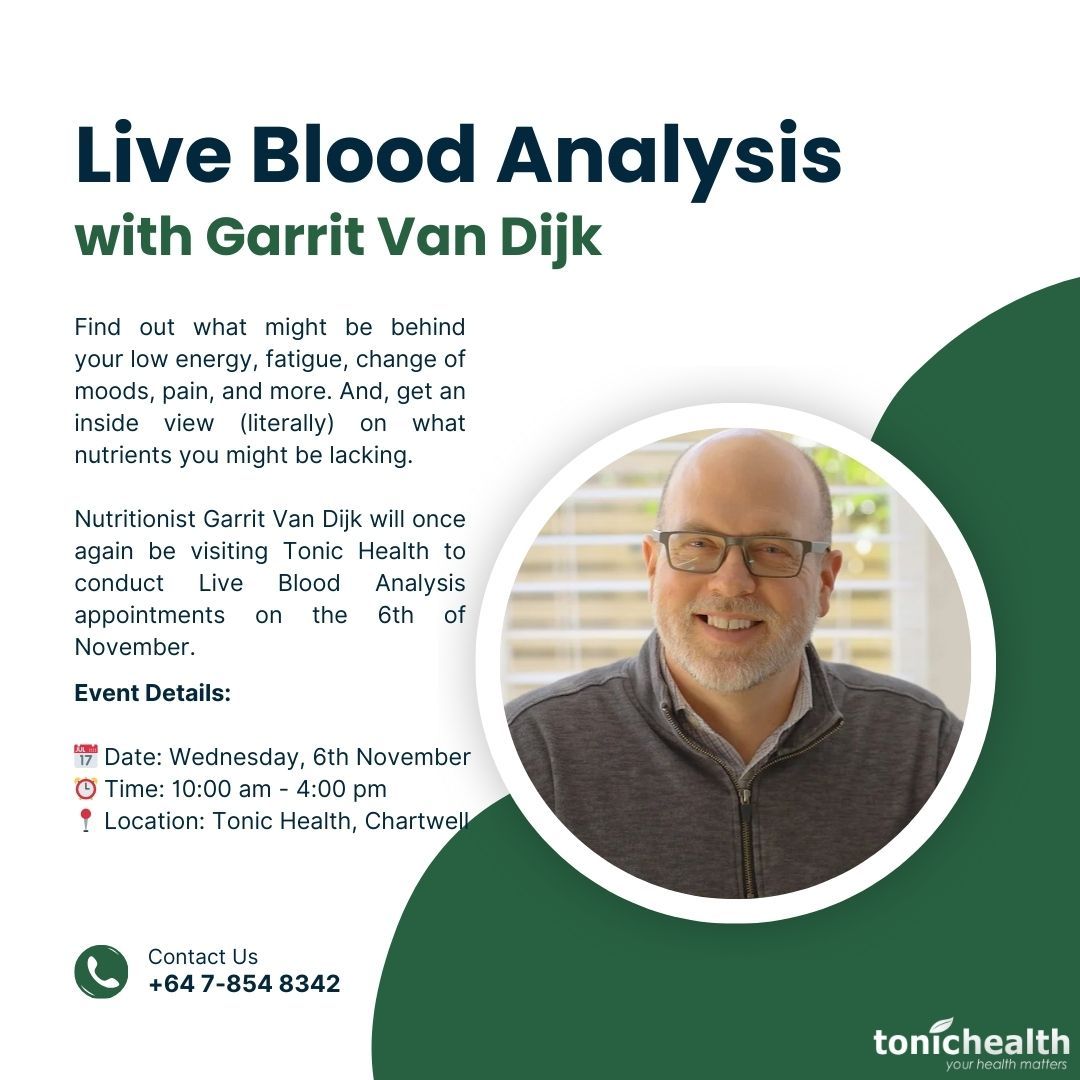 Live Blood Analysis with Garrit Van Dijk at Tonic Health