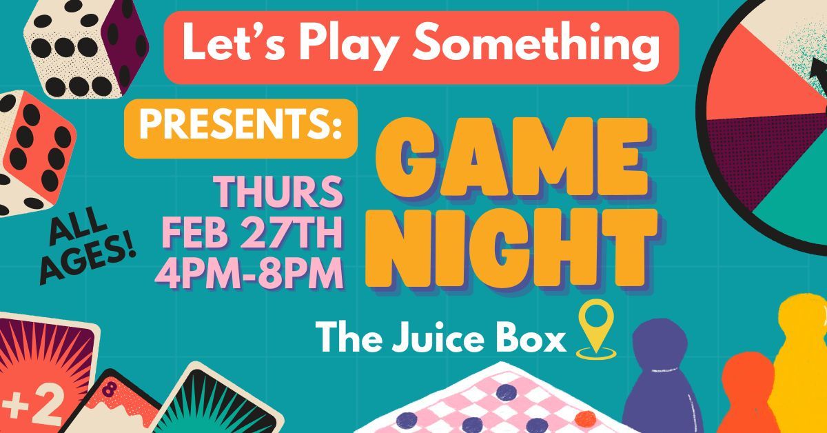 Community Game Night with Let's Play Something