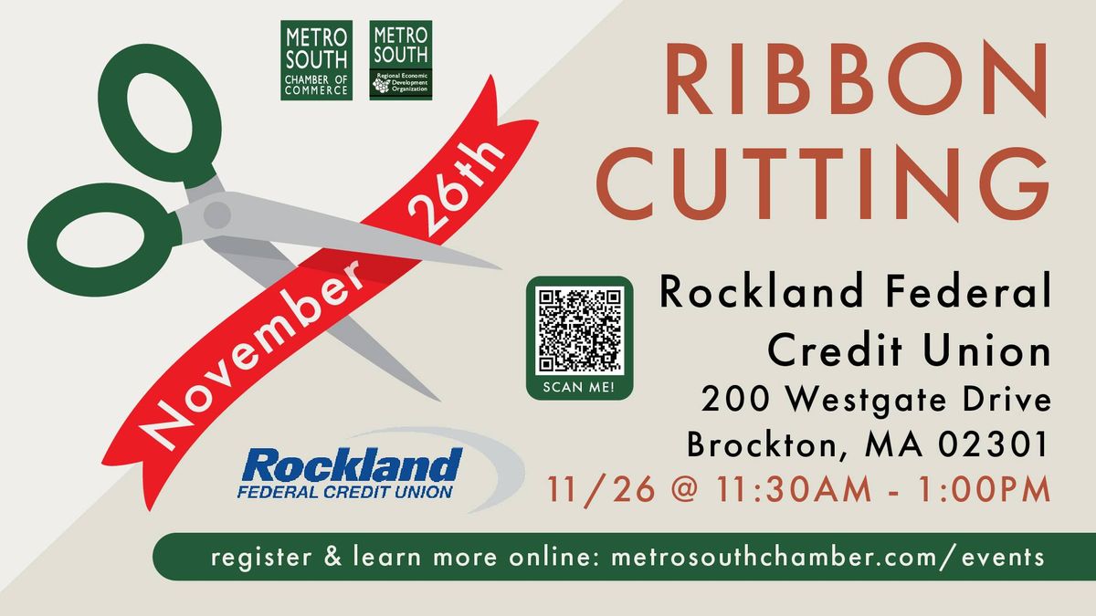 Rockland Federal Credit Union Ribbon Cutting in Brockton