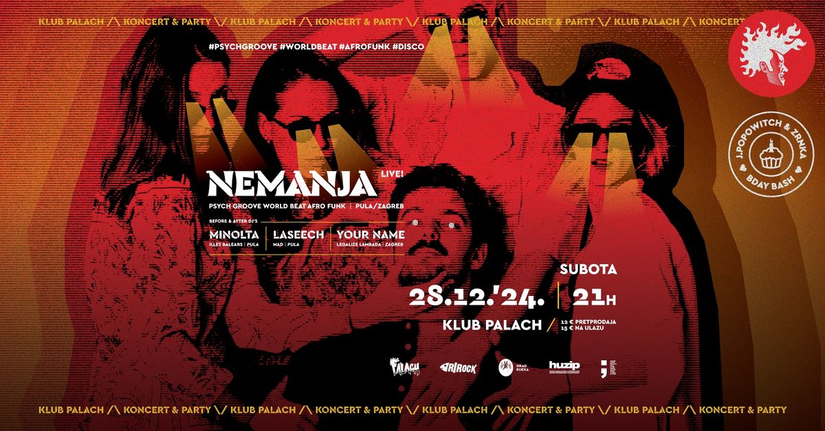 Nemanja LIVE + Laseech, Your Name & Minolta @Klub Palach 