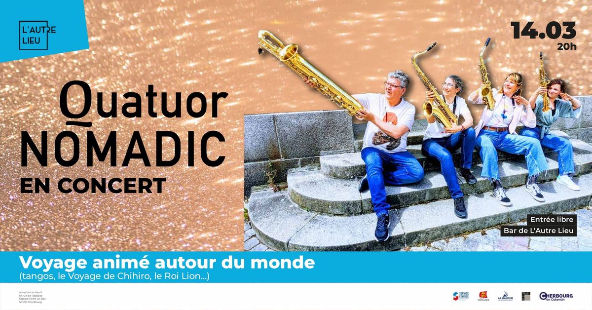 Quatuor Nomadic saxo | Bar de L\u2019Autre Lieu