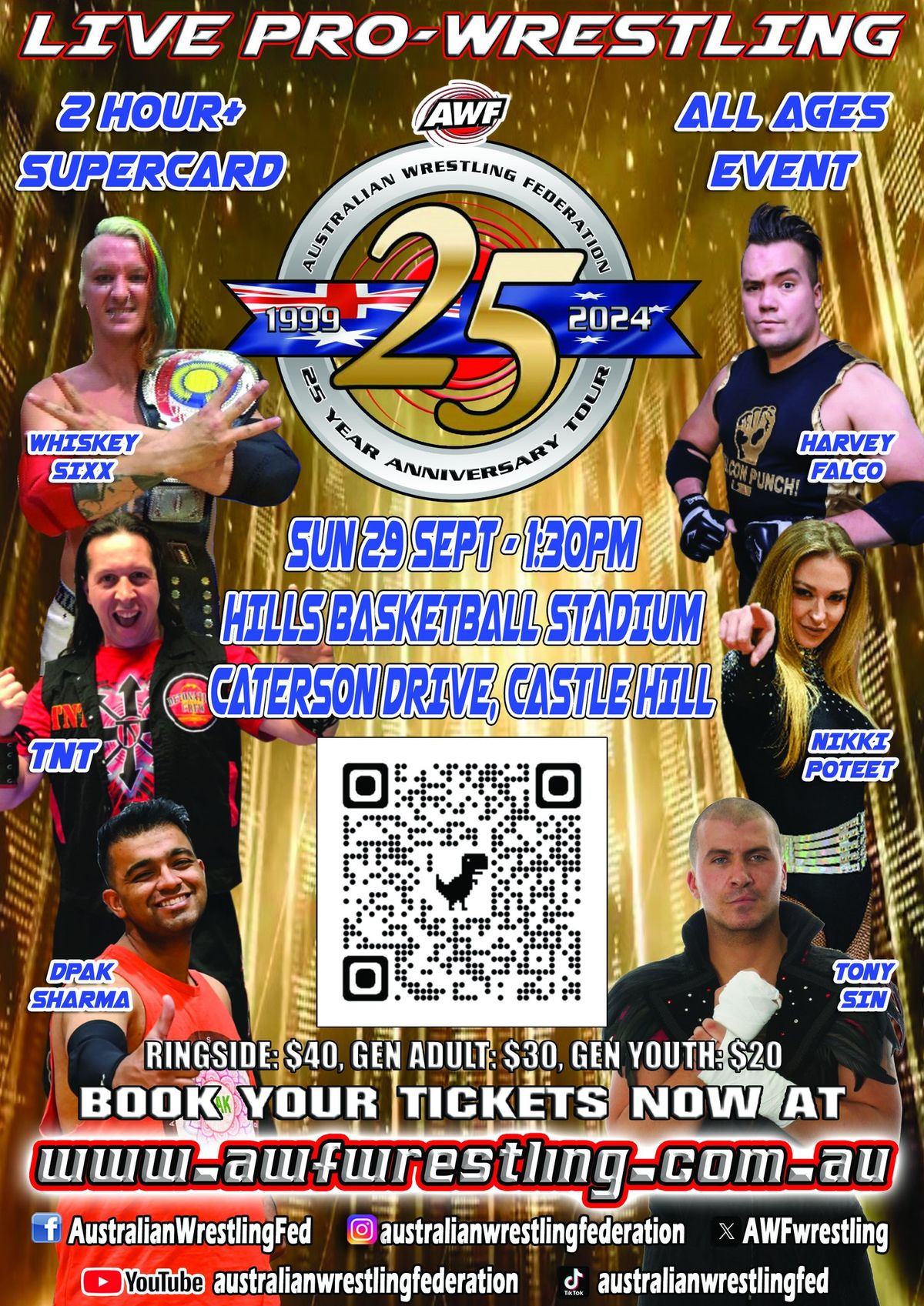 AWF Wrestling 25 Year Anniversary Castle Hill