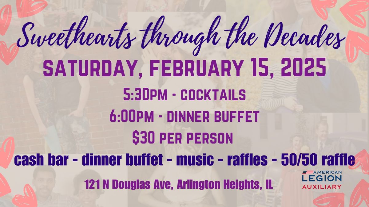 Sweethearts through the Decades Fundraiser