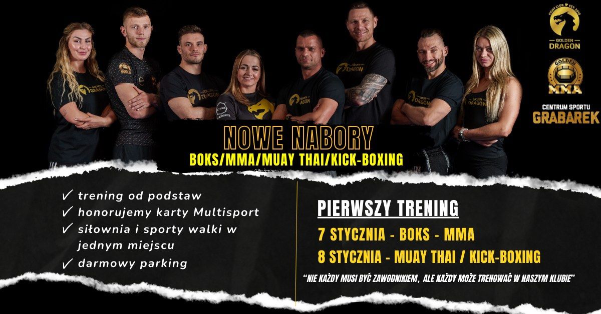 Noworoczne nabory w Golden Dragon i Golden MMA