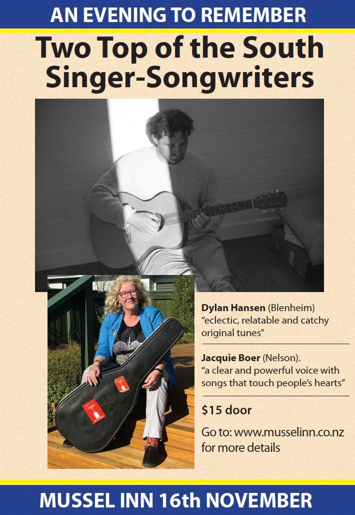 Jacquie Boer and Dylan Hansen at The Mussel Inn