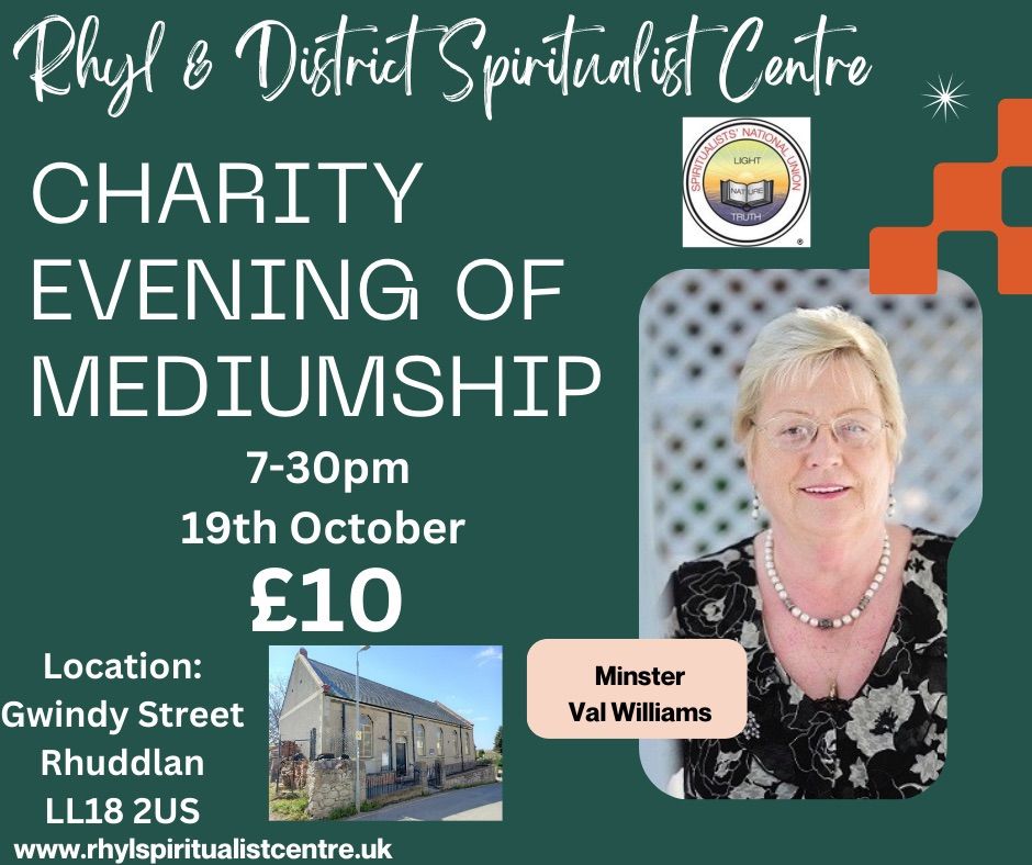 Charity Evening of Mediumship with Minster Val Williams