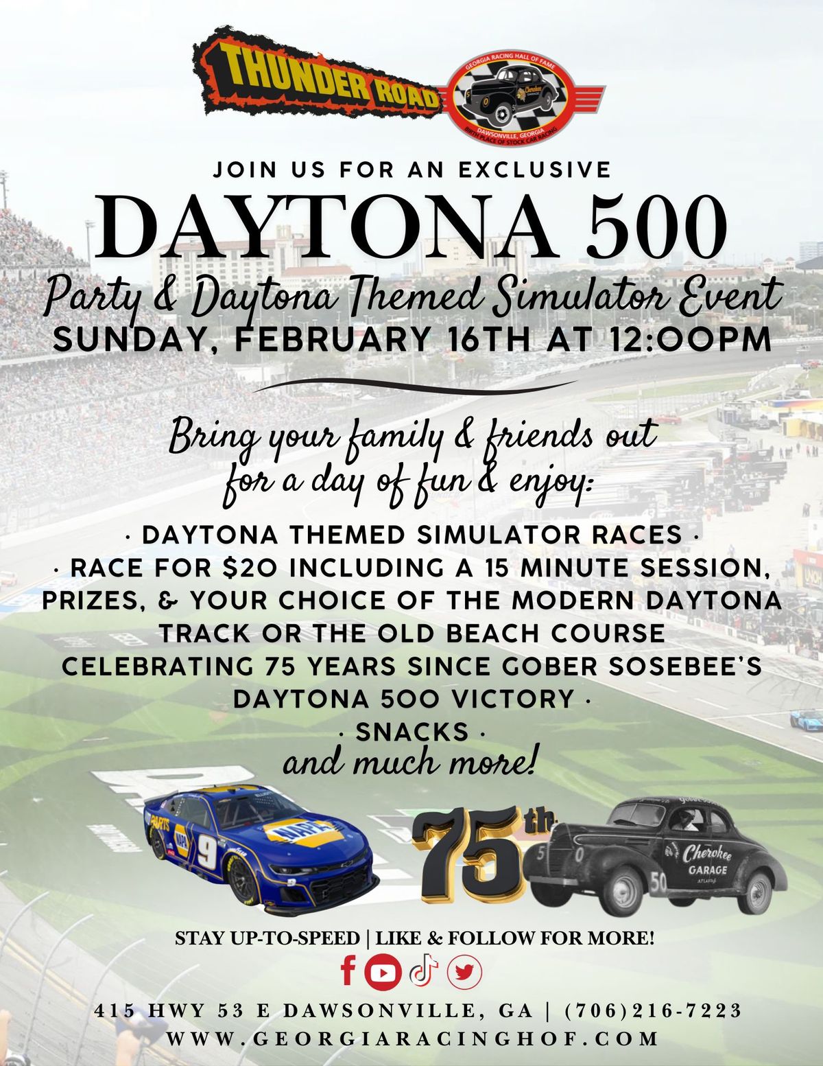 Daytona 500 Party & Simulator Event